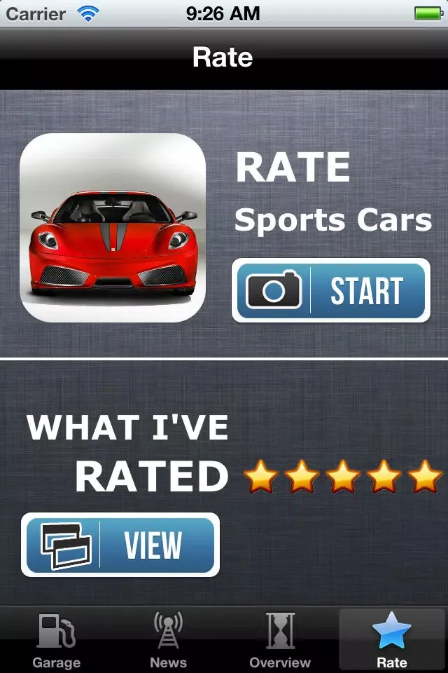 Tangkapan skrin Sports Cars+