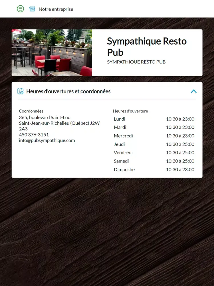 Sympathique Resto Pub iPad  Ekran Görüntüleri