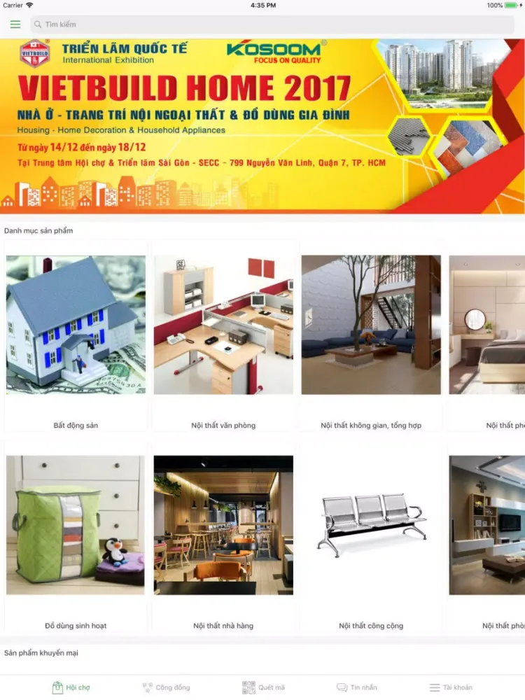 VietBuild - Hội chợ xây dựng iPad  سکرین شاٹس
