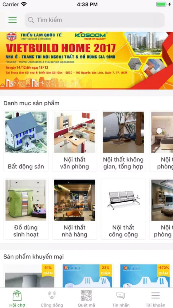 VietBuild - Hội chợ xây dựng سکرین شاٹس