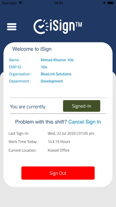 صور iSign - Time Attendance App
