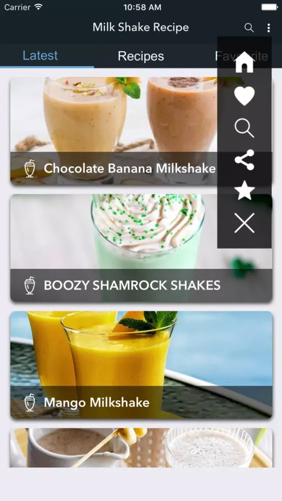 Milk Shake Recipes - Homemade Screenshots