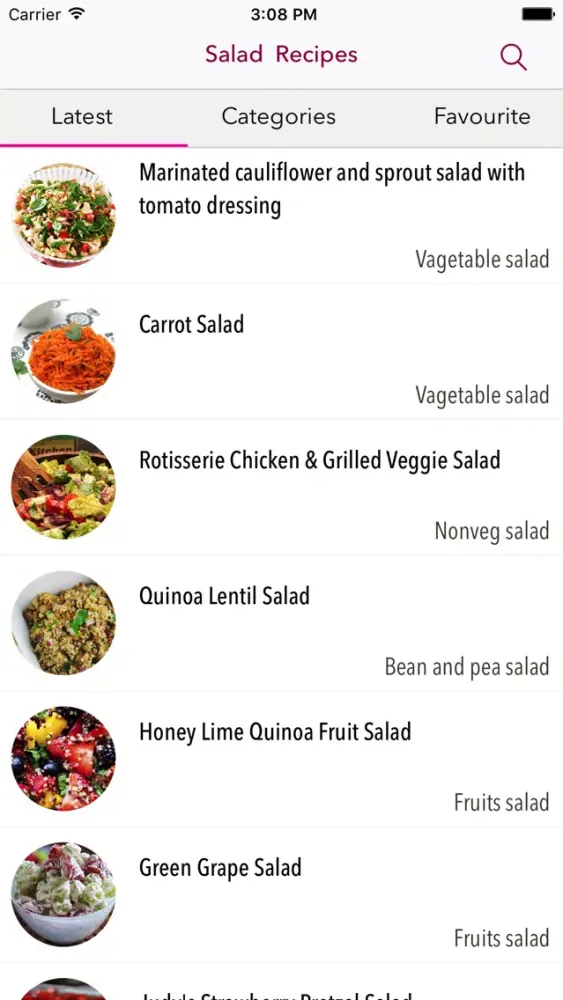 Tangkapan skrin Salad Recipes For Diet