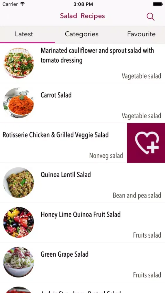 Tangkapan skrin Salad Recipes For Diet