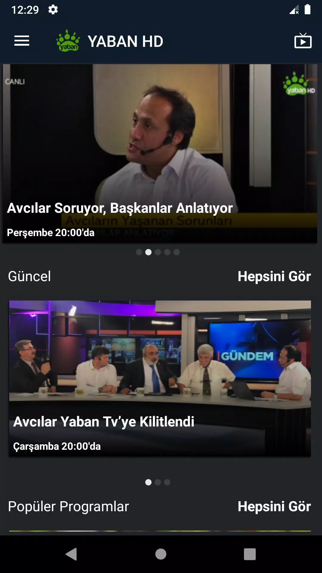 YabanTV Screenshots