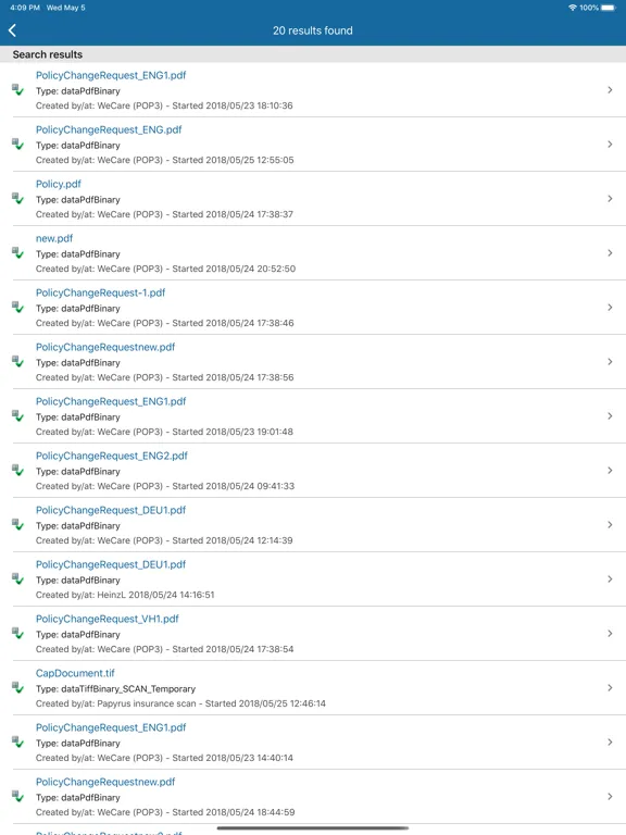 Capturas de tela do WebArchive iPad 