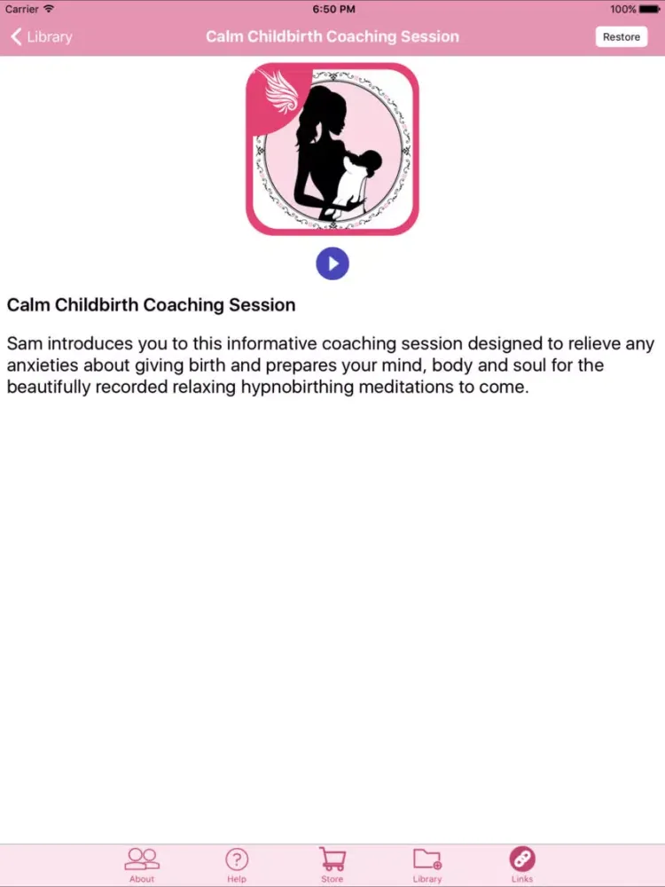 Calm Childbirth Hypnobirthing iPad  スクリーンショット