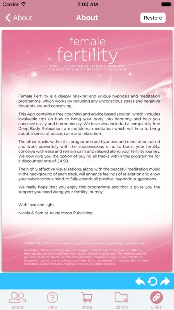 Female Fertility & Pregnancy H應用截圖