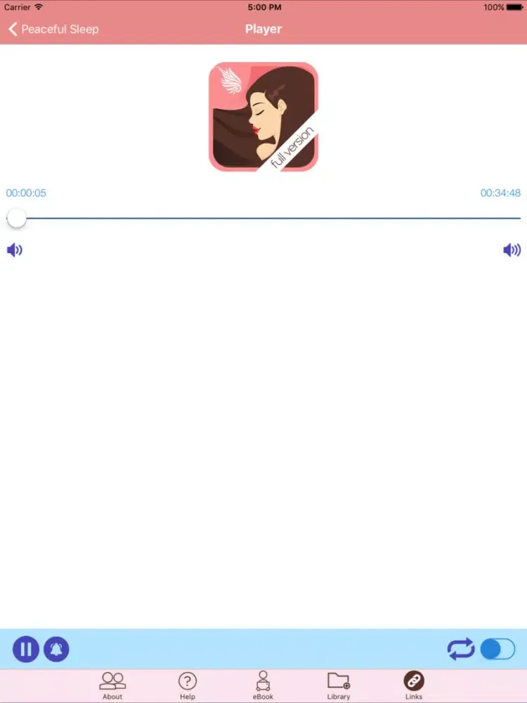 Peaceful Sleep Hypnosis Full Version iPad  Screenshots