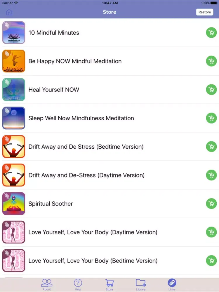 Simply Relax NOW:Mindful Meditations for Anxiety iPad  Screenshots