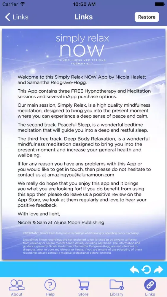 Simply Relax NOW:Mindful Meditations for Anxiety Screenshots