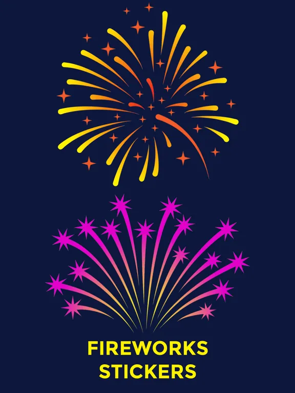 تصاویر Fireworks Stickers iPad 