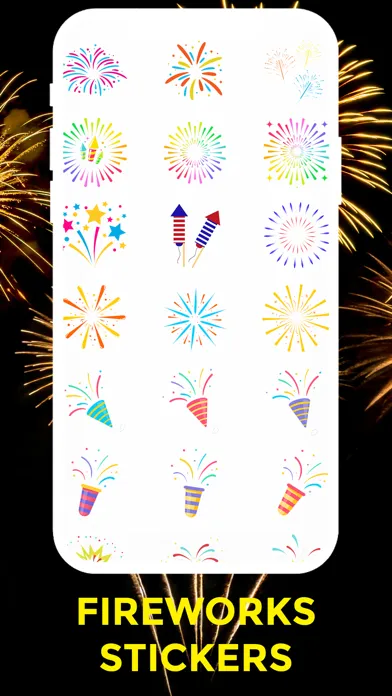 تصاویر Fireworks Stickers
