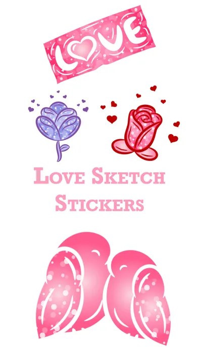 Ảnh chụp màn hình của Love Sketch Stickers