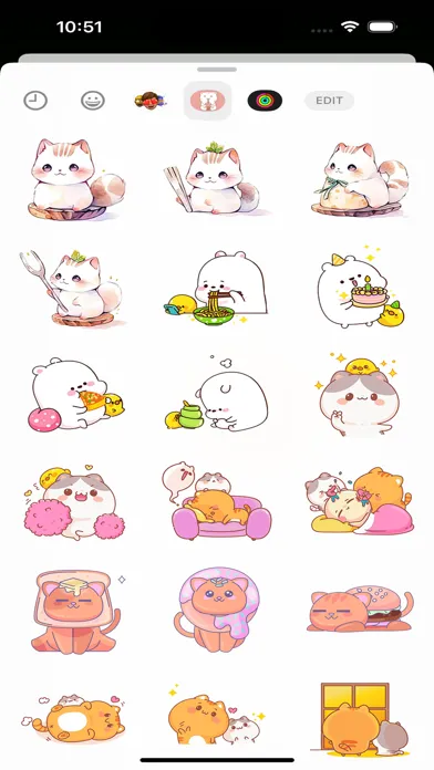 Captures d'écran de Mochi Cat Stickers & Emojis