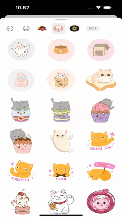 Captures d'écran de Mochi Cat Stickers & Emojis