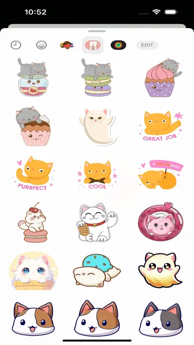 Captures d'écran de Mochi Cat Stickers & Emojis