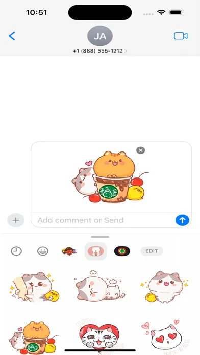 Captures d'écran de Mochi Cat Stickers & Emojis
