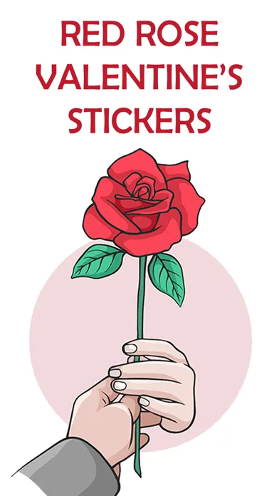 Ảnh chụp màn hình của Red Rose Valentine's Stickers