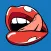Sexy Lip Kiss Sticker set