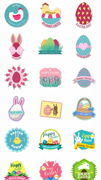 Easter Holiday Wish Stickers স্ক্রিনশট