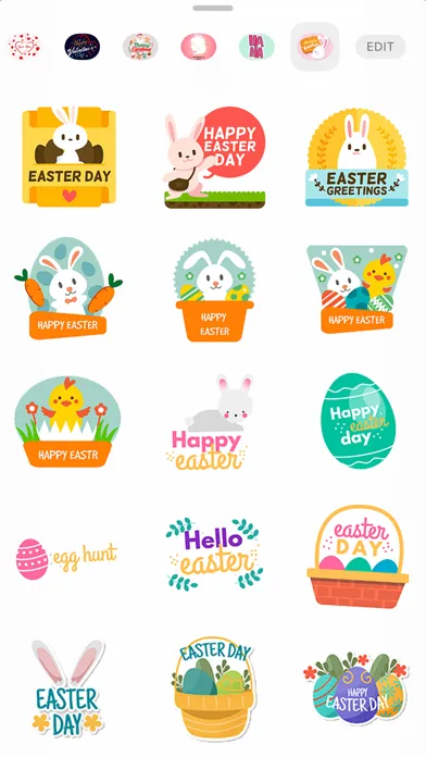 Easter Holiday Wish Stickers স্ক্রিনশট