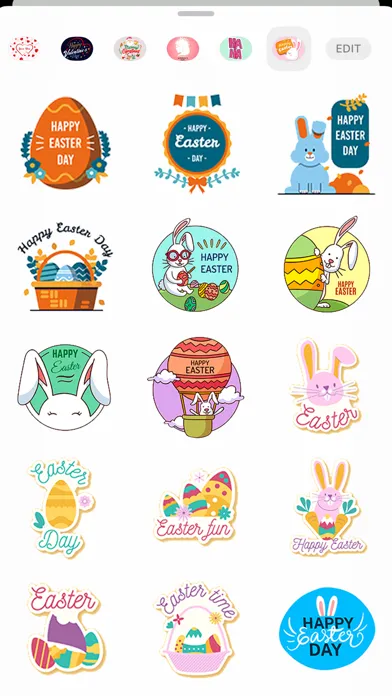 Easter Holiday Wish Stickers স্ক্রিনশট