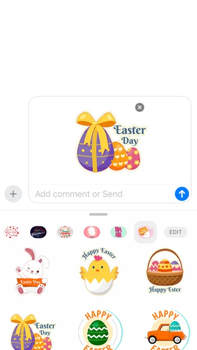 Easter Holiday Wish Stickers স্ক্রিনশট