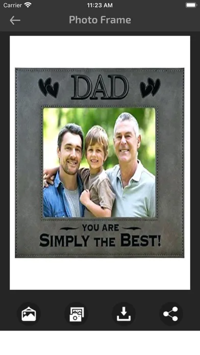 تصاویر Fathers Day Wishes Frame Cards