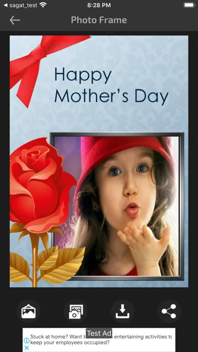 Screenshot di Mothers Day Wishes Frame Cards