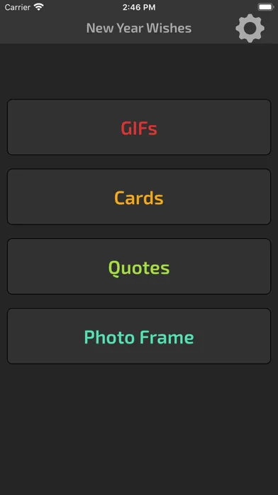 Captures d'écran de Happy New Year Wishes Card GIF