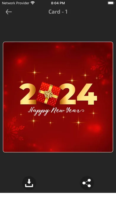 Captures d'écran de Happy New Year Wishes Card GIF