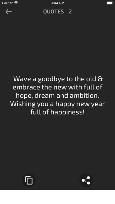 Captures d'écran de Happy New Year Wishes Card GIF