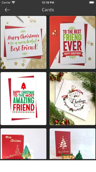 Capturas de pantalla de Christmas Wishes Card Greeting