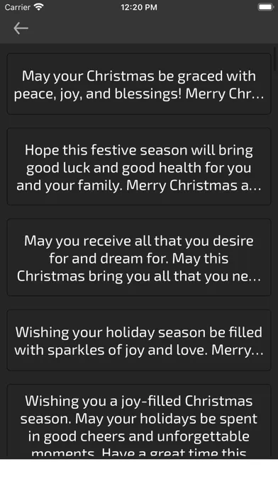 Capturas de pantalla de Christmas Wishes Card Greeting