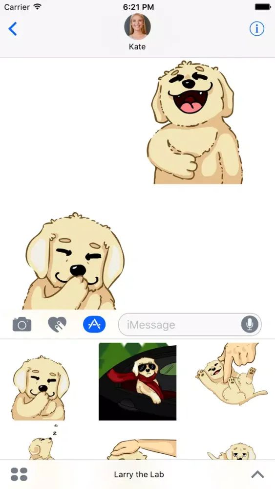 صور Larry the Lab - Animated Stickers