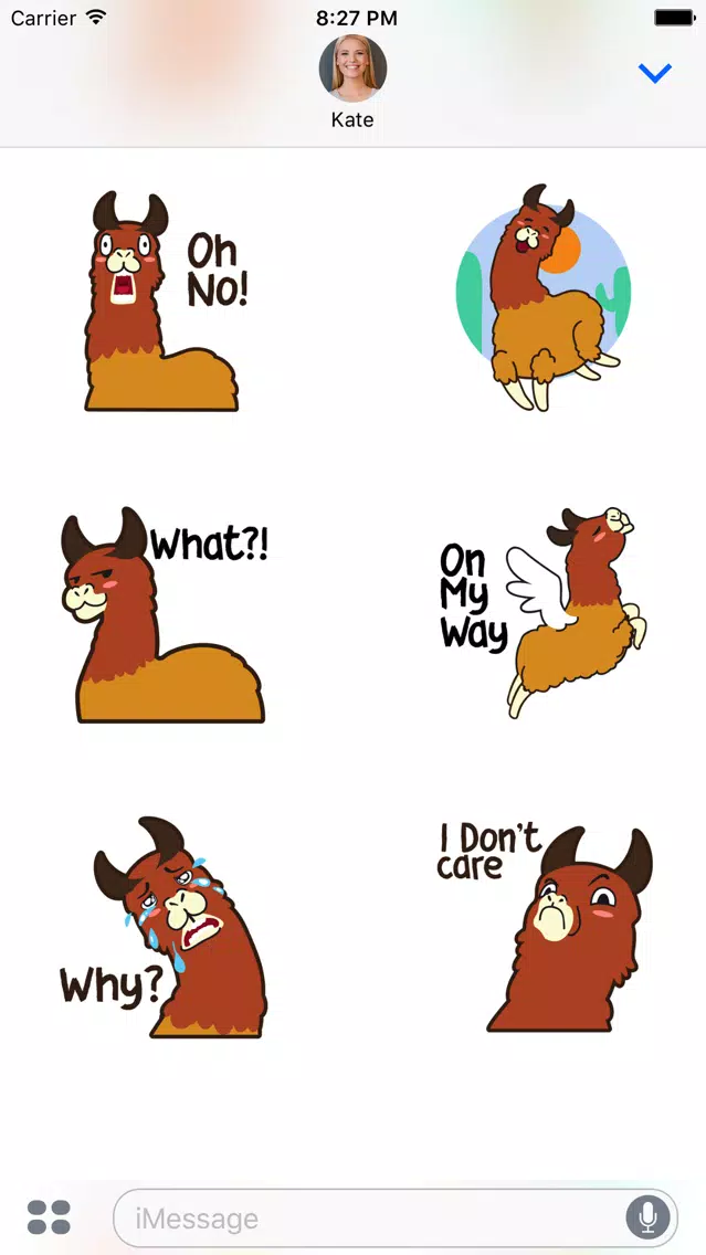 La La Lama Stickers स्क्रीनशॉट