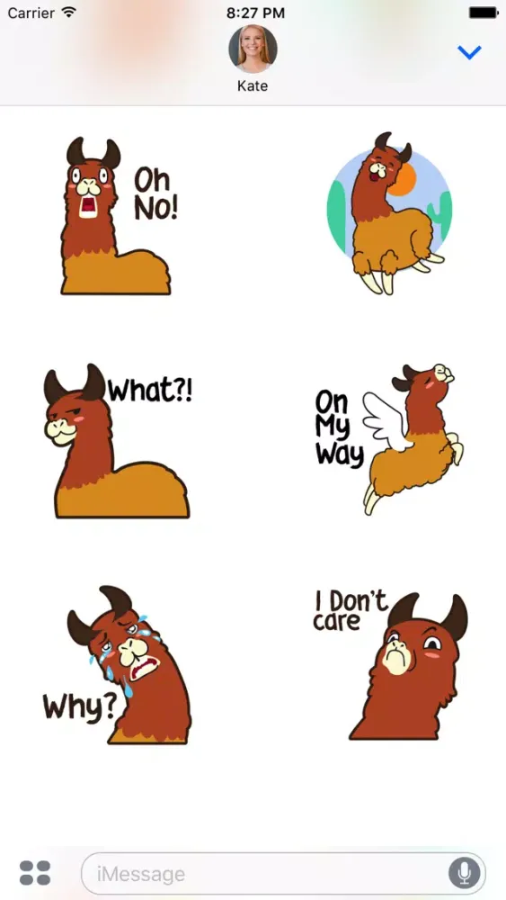 La La Lama Stickers スクリーンショット