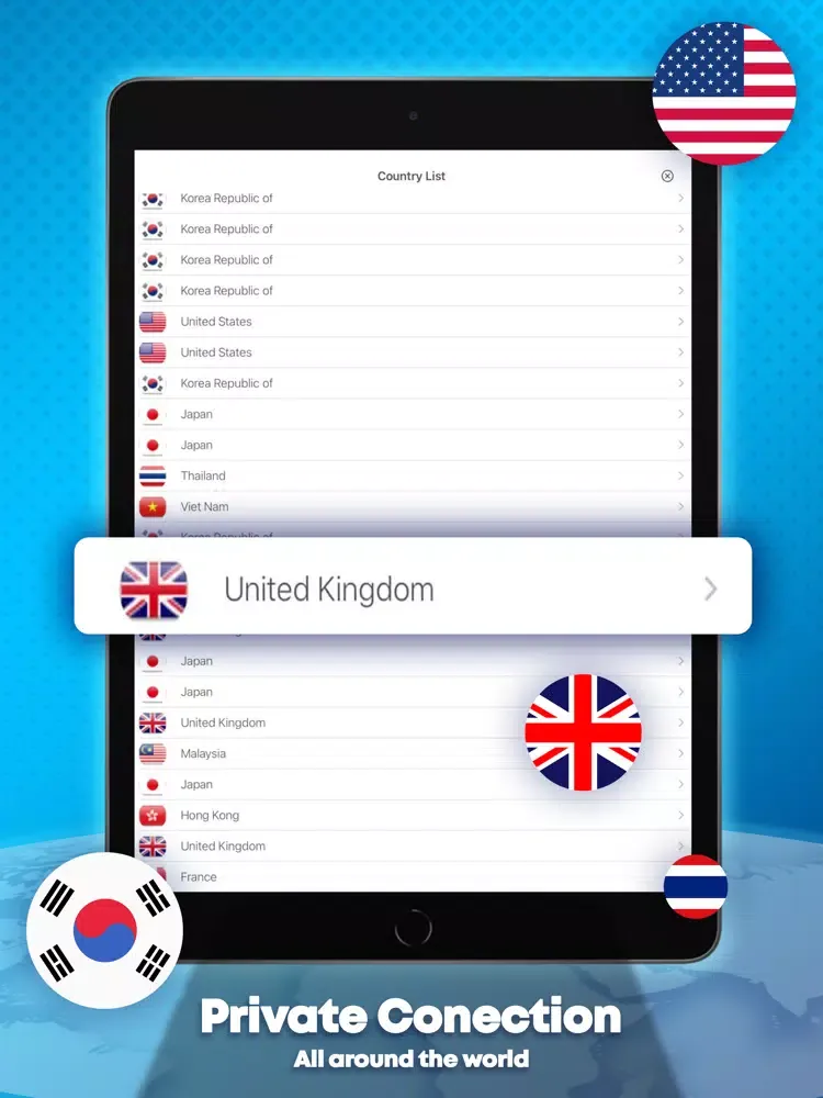 VPN Now iPad  Ekran Görüntüleri