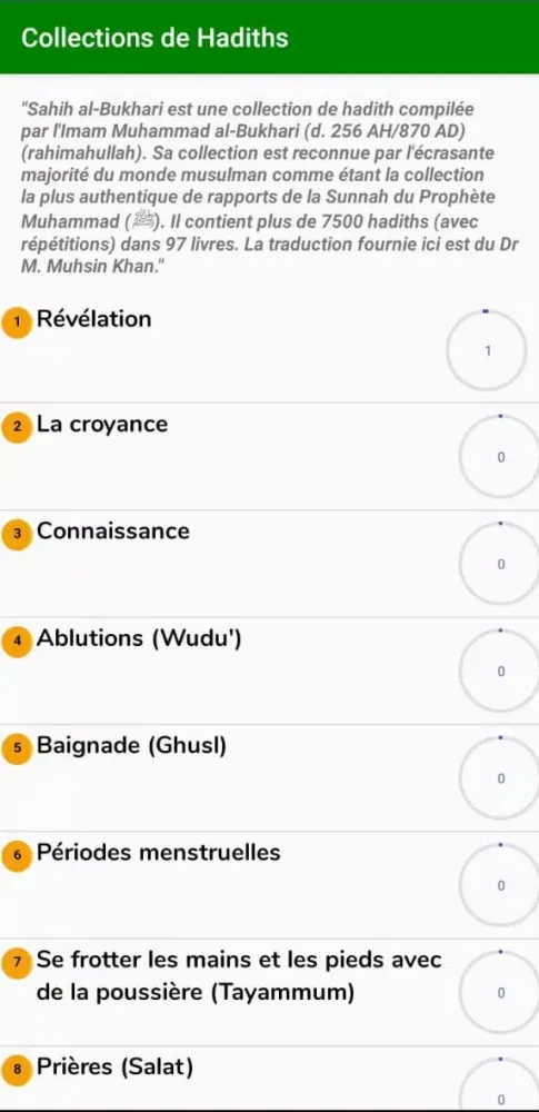 Collection de Hadiths Screenshots