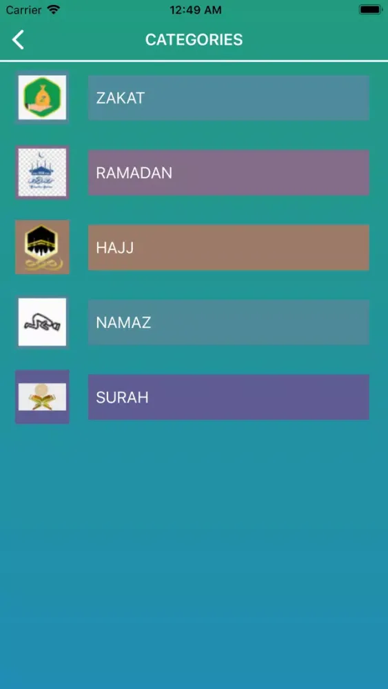 Ảnh chụp màn hình của Islamic Knowledge