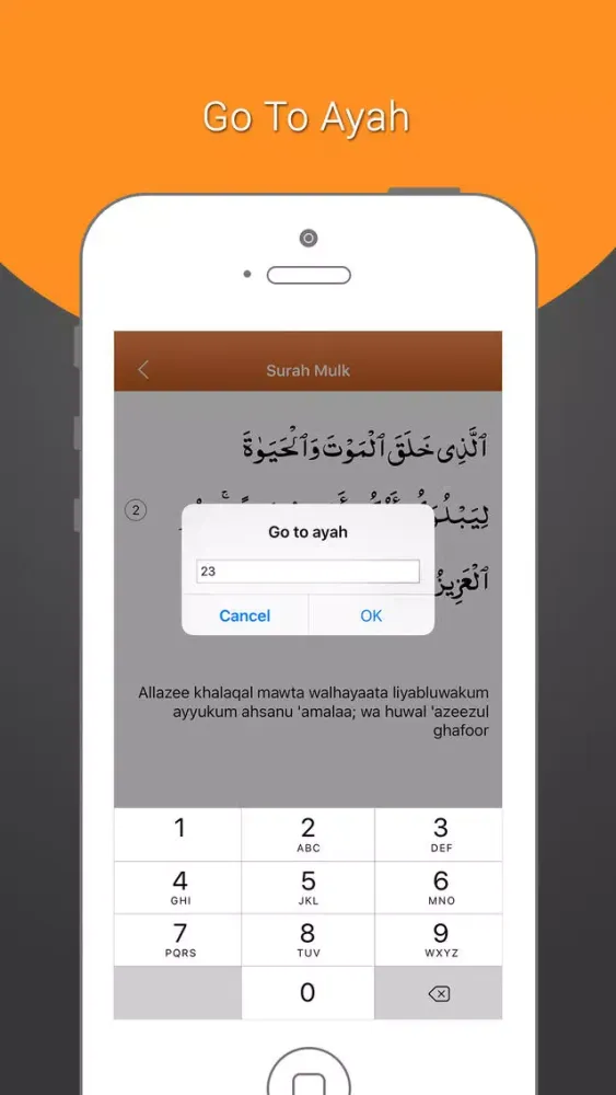 Tangkapan layar Surah Mulk-With Mp3 Audio And Different Language Translation