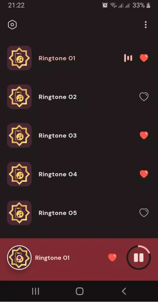 Capturas de tela do Arabic Islamic Ringtones