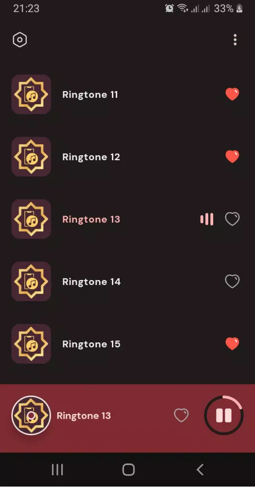 Capturas de tela do Arabic Islamic Ringtones