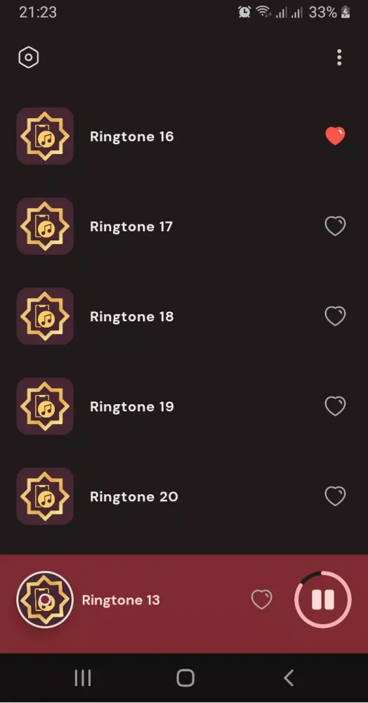 Capturas de tela do Arabic Islamic Ringtones