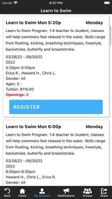 Islander Aquatics Swim School应用截图