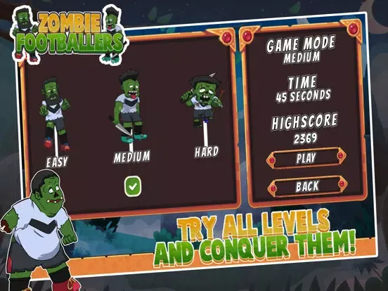 Tangkapan skrin Zombie Footballers iPad 