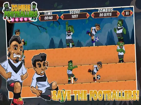 Tangkapan skrin Zombie Footballers iPad 