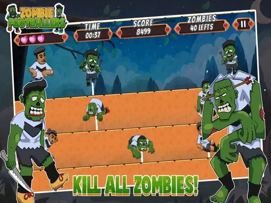 Tangkapan skrin Zombie Footballers iPad 