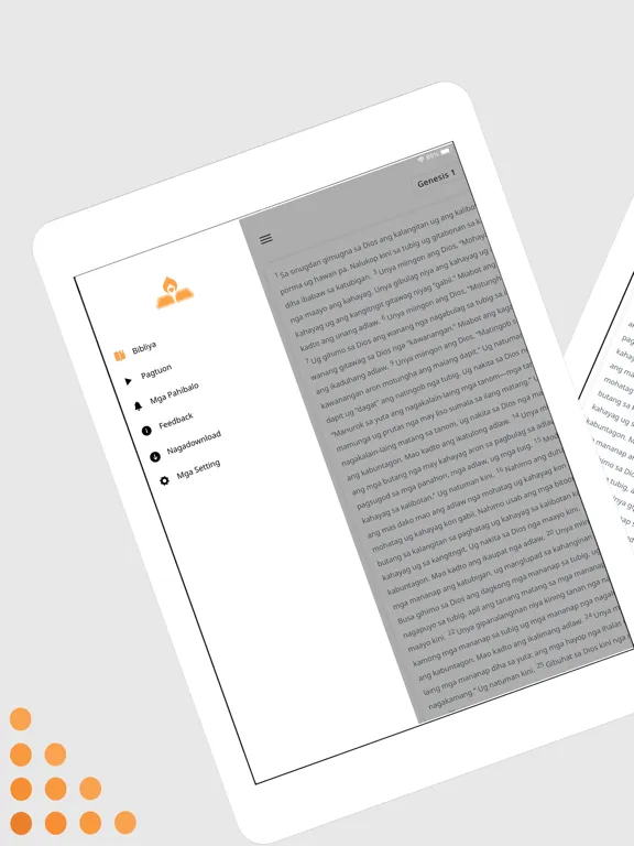 Capturas de tela do Cebuano nga Bibliya iPad 